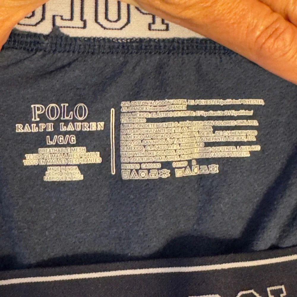 1732 | Polo Ralph Lauren Breathable Mesh Lounge Pajama Shorts Blue Mens L